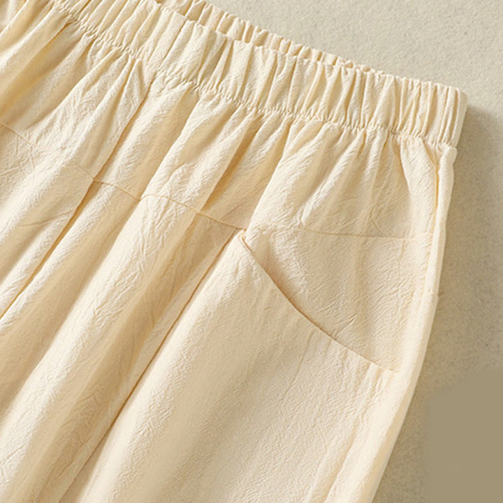 Set di abbigliamento da meditazione da donna con maglietta a maniche corte e pantaloni harem, modello Buddha Stones, composto da 2 pezzi, tinta unita, ideale per la meditazione. - image 15