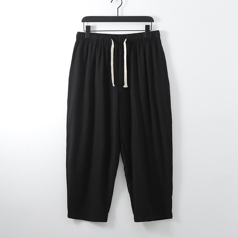 Set di 2 pezzi di kimono in cotone Buddha Stones, pantaloni alla caviglia, set di stoffa per meditazione da uomo - image 8