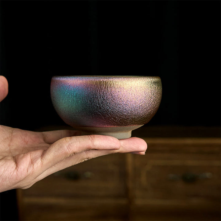 Tazza da tè in ceramica con foglia di loto, realizzata a mano in Cina, Jianzhan Koi Buddha Stones Stones, Kung Fu Tea Cup, 150 ml - image 14