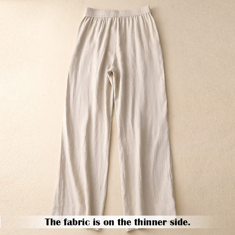 Pantaloni da donna a gamba larga con tasche e design semplice a cerniera, ispirati al modello Buddha Stones, per l'estate. - image 43