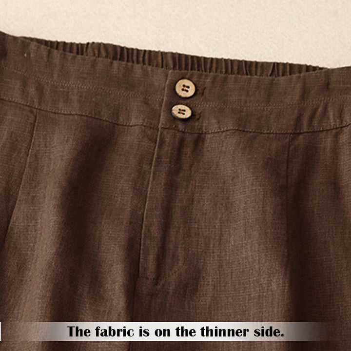 Pantaloni da donna a gamba larga con tasche e design semplice a cerniera, ispirati al modello Buddha Stones, per l'estate. - image 62