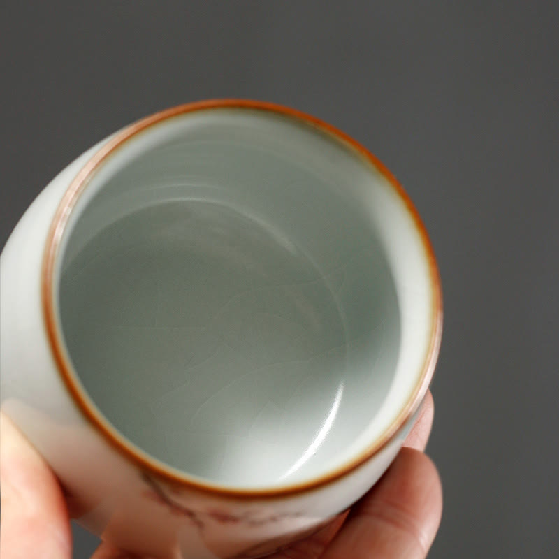 Buddha Stones Tazza da tè Kung Fu con rami di gatto carini e scatola regalo - image 17