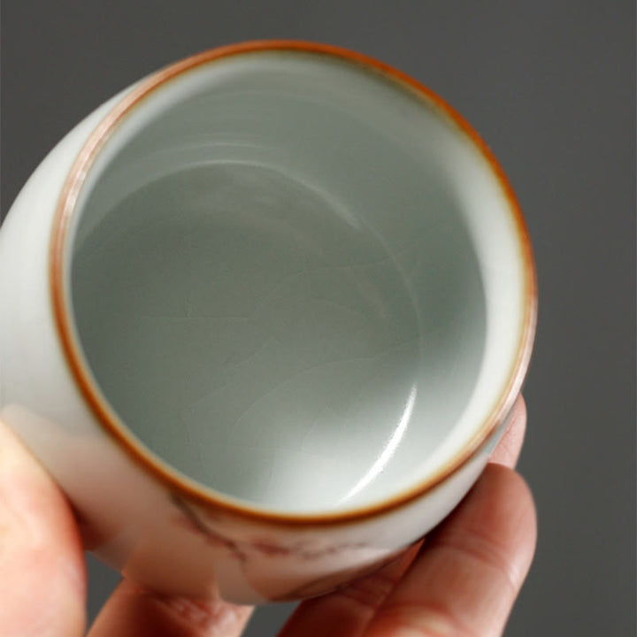 Buddha Stones Tazza da tè Kung Fu con rami di gatto carini e scatola regalo - image 15