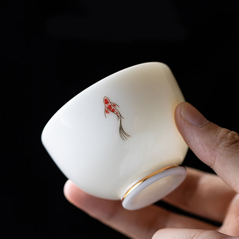 Tazza da tè Buddha Stones e pesce Koi, tazza da tè Kung Fu - image 3