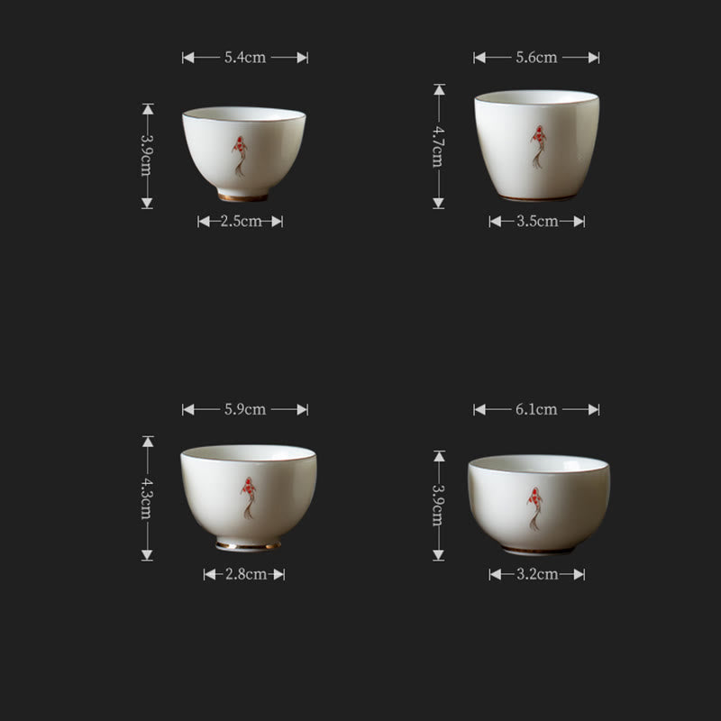 Tazza da tè Buddha Stones e pesce Koi, tazza da tè Kung Fu - image 15