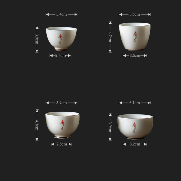 Tazza da tè Buddha Stones e pesce Koi, tazza da tè Kung Fu - image 15
