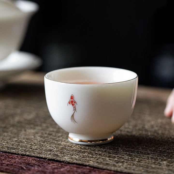 Tazza da tè Buddha Stones e pesce Koi, tazza da tè Kung Fu - image 4