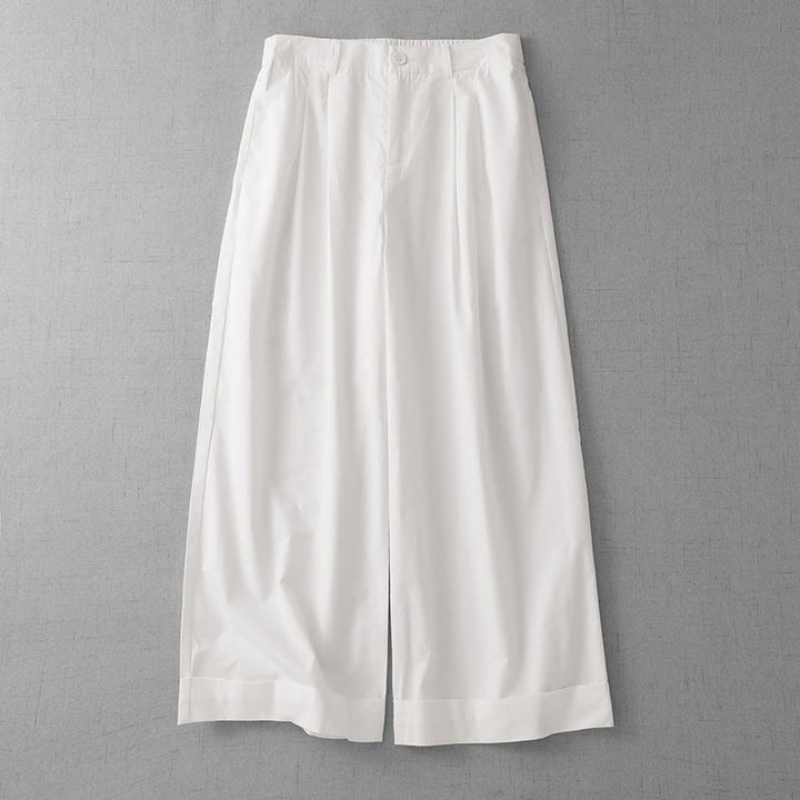 Pantaloni larghi da donna Buddha Stones, casual, in poliestere tinta unita, con tasche, lunghezza 7-8 - Nevicare - US14, UK/AU18, EU46 (2XL) - image 7