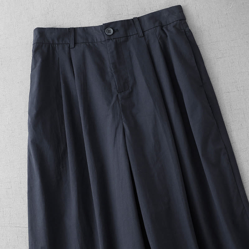 Pantaloni larghi da donna Buddha Stones, casual, in poliestere tinta unita, con tasche, lunghezza 7-8 - image 13