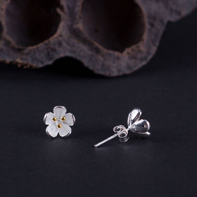 Buddha Stones in argento sterling 925 con stami dorati  - image 4