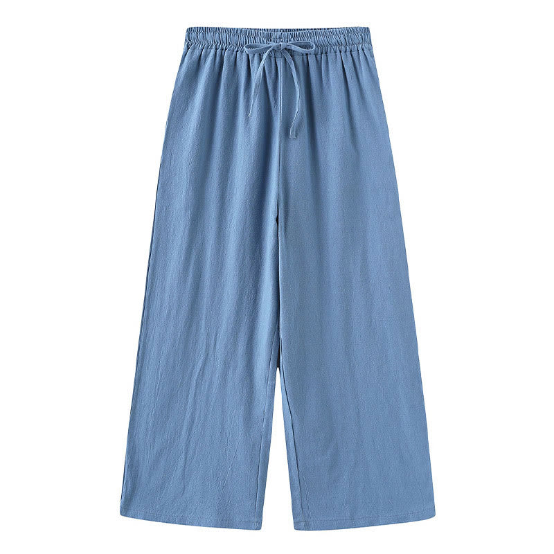 Completo da donna in cotone con stampa Buddha Stones, composto da 2 pezzi: maglia a maniche lunghe con tasche e pantaloni capri con coulisse, ideale per la meditazione. - image 21