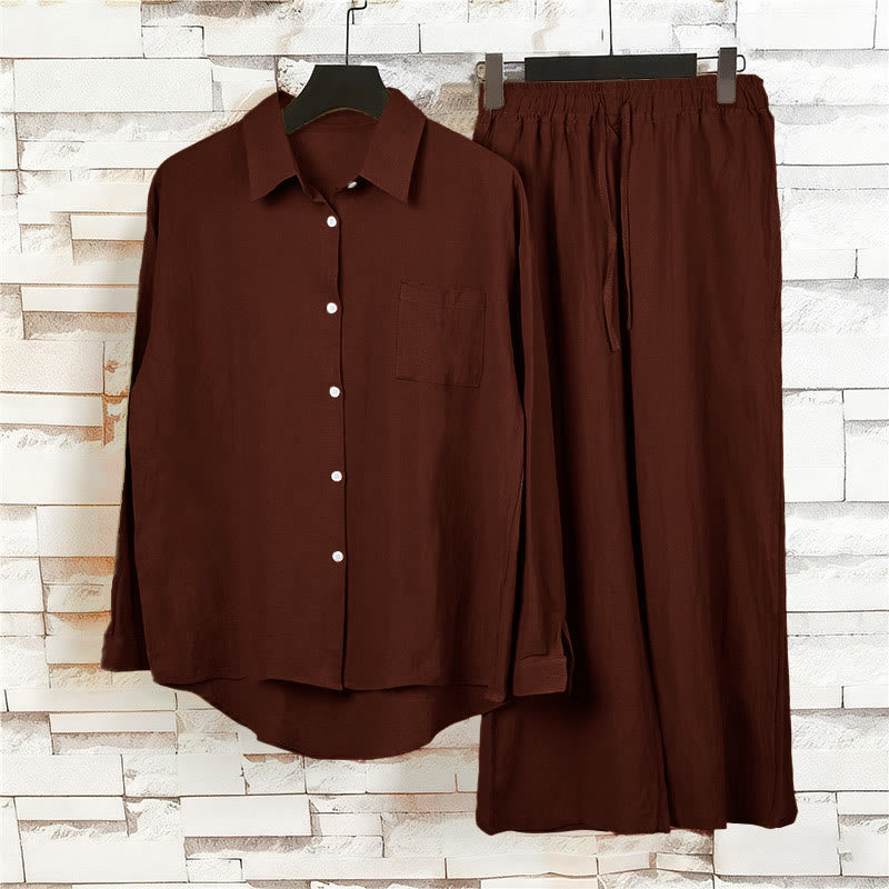 Completo da donna in cotone con stampa Buddha Stones, composto da 2 pezzi: maglia a maniche lunghe con tasche e pantaloni capri con coulisse, ideale per la meditazione. - image 41