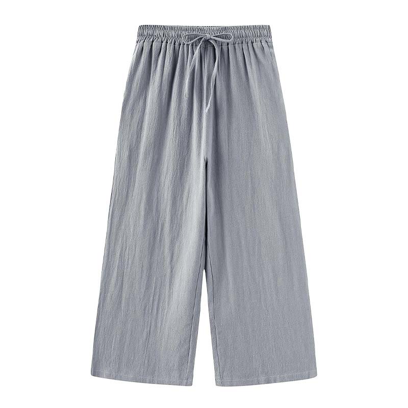 Completo da donna in cotone con stampa Buddha Stones, composto da 2 pezzi: maglia a maniche lunghe con tasche e pantaloni capri con coulisse, ideale per la meditazione. - image 51