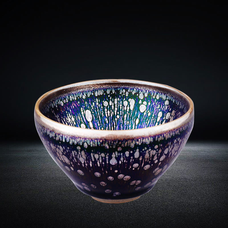 Buddha Stones fatte a mano Jianzhan cinese viola smaltato tazza da tè in ceramica tazza da tè in ceramica Tenmoku Kung Fu