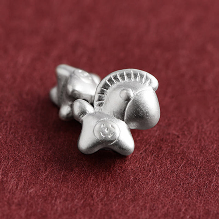 Buddha Stones Anno del Cavallo Argento Sterling 999 Monete di Rame Corda della Fortuna Braccialetto Intrecciato Cavigliera - image 14