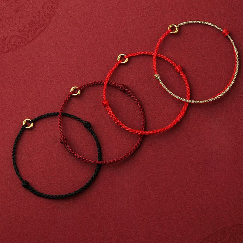 Braccialetto alla cavigliera regolabile con fibbia intrecciata Buddha Stones, piccolo per la pace - image 13