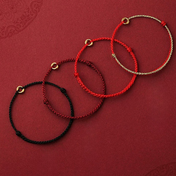 Braccialetto alla cavigliera regolabile con fibbia intrecciata Buddha Stones, piccolo per la pace - image 13