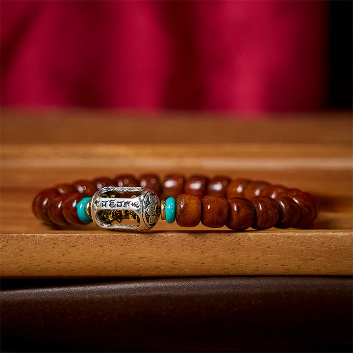Braccialetto della fortuna con perline di osso , Buddha Stones , perline Dzi a tre occhi Vajra - image 15