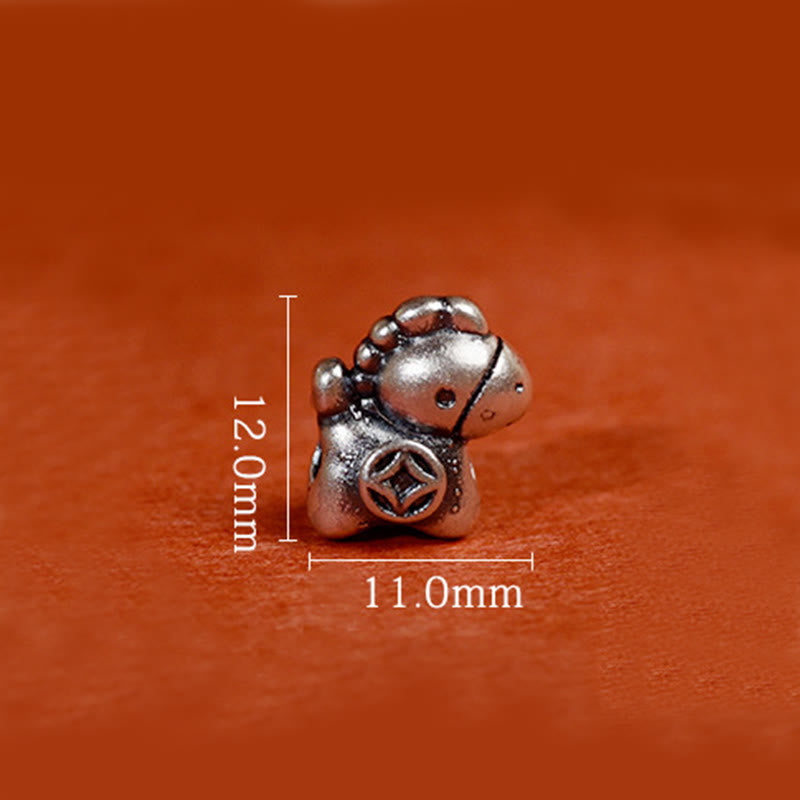 Braccialetto alla caviglia per bambini e adulti con campanella in argento sterling 925 , Buddha Stones, anno del cavallo, in argento sterling 999 - image 20