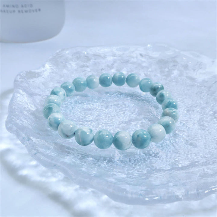 Bracciale Buddha Stones Natural Larimar Wisdom Confidence - image 11