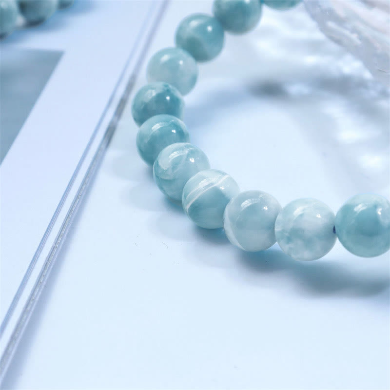 Bracciale Buddha Stones Natural Larimar Wisdom Confidence - image 14