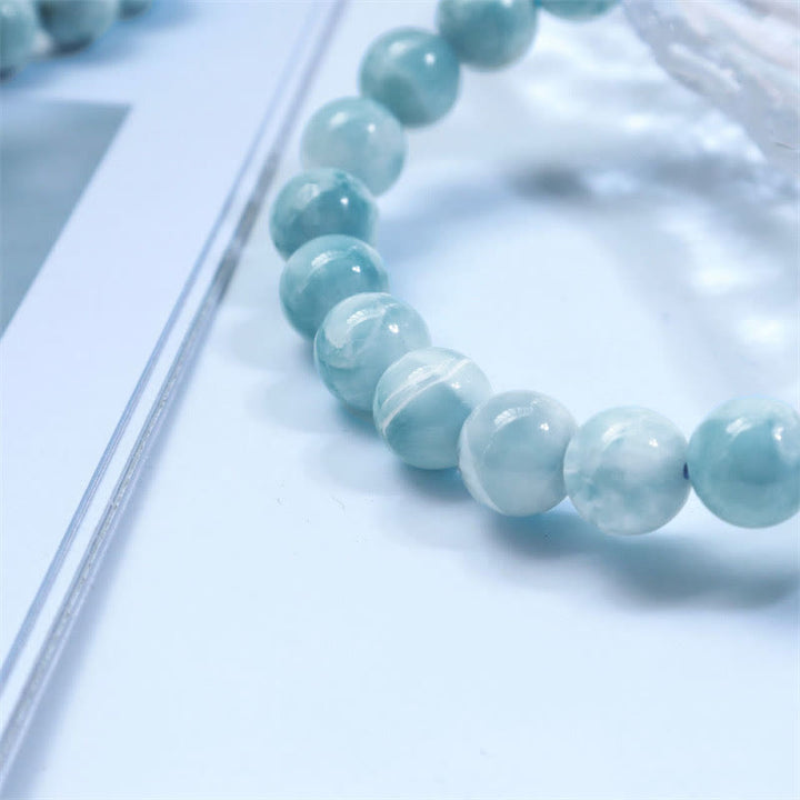 Bracciale Buddha Stones Natural Larimar Wisdom Confidence - image 14