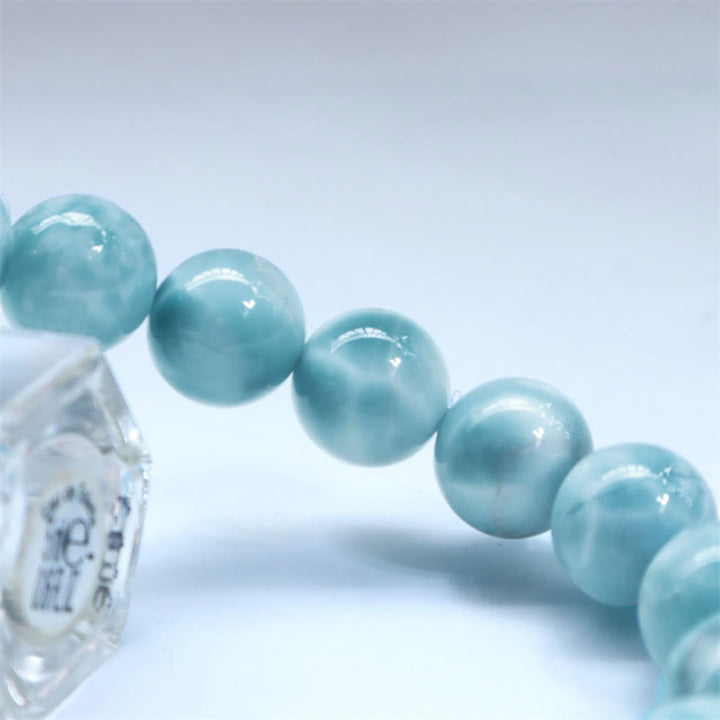 Bracciale Buddha Stones Natural Larimar Wisdom Confidence - image 5