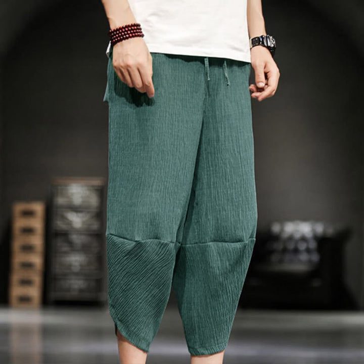 Pantaloni corti da uomo Buddha Stones Summer Solid con tasche - image 10