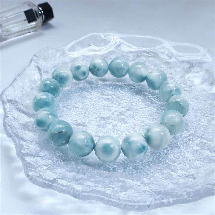 Bracciale Buddha Stones Natural Larimar Wisdom Confidence - image 3