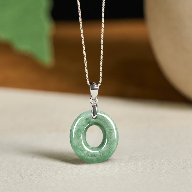 Collana con ciondolo della prosperità in argento sterling 925 con catenina in argento sterling 925, con lettere AZ Buddha Stones - O - image 38