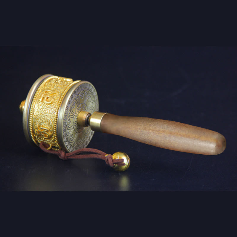 Ruota della preghiera tibetana fortunata Decorazione con sei parole vere - image 3