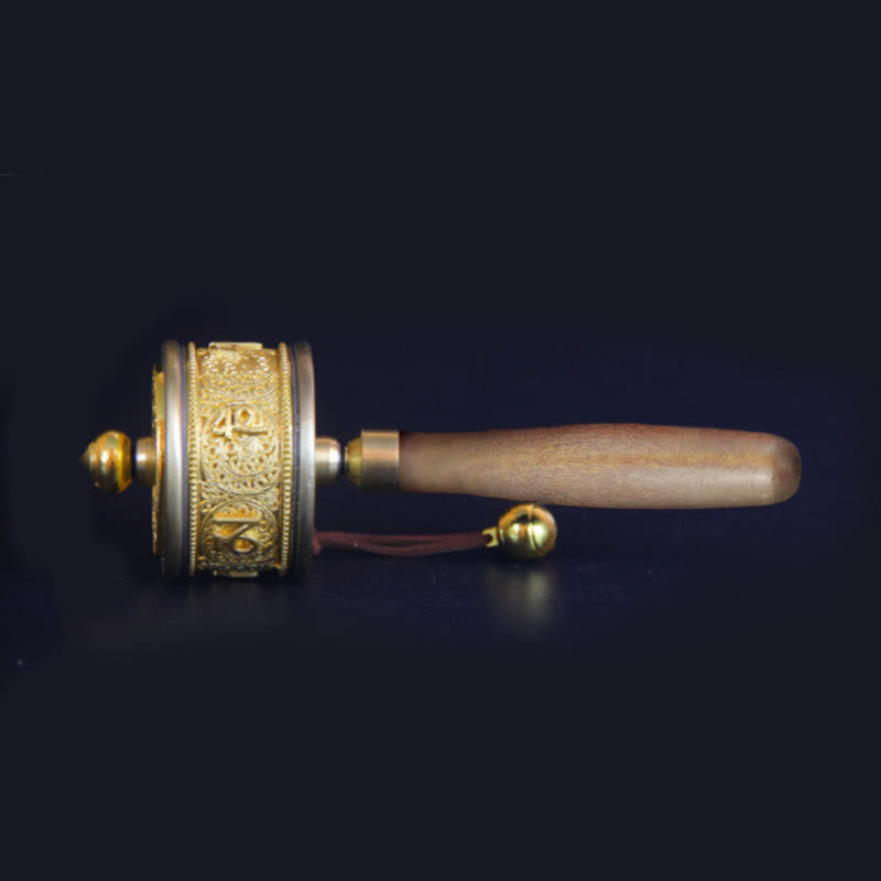 Ruota della preghiera tibetana fortunata Decorazione con sei parole vere - image 4