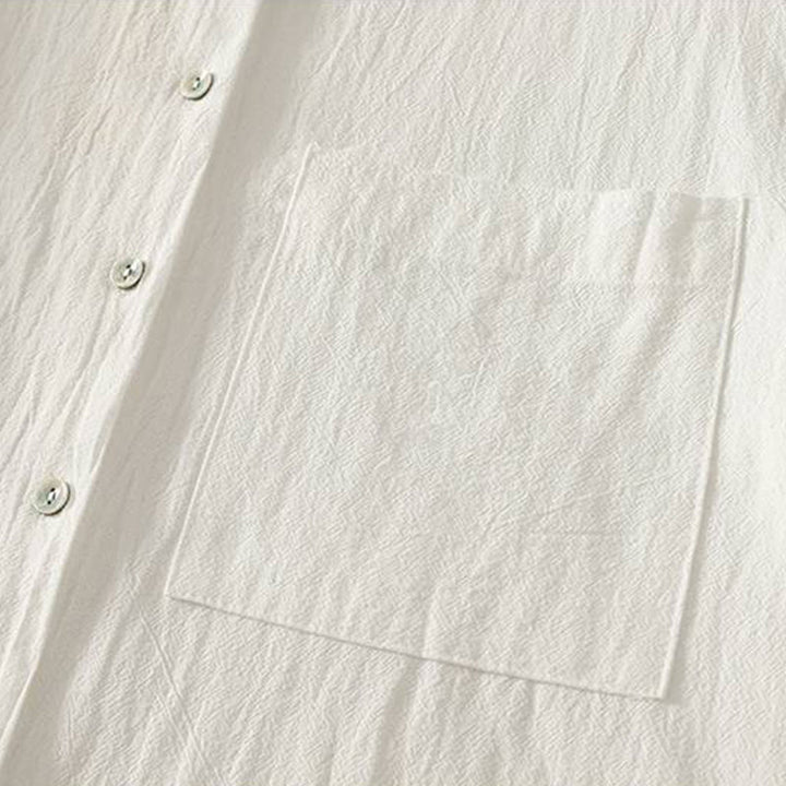 Camicia da donna in poliestere con maniche lunghe e colletto a girocollo Buddha Stones Fall con tasche - image 15