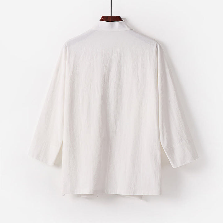 Set di 2 pezzi di kimono in cotone con lacci, pantaloni larghi alla caviglia e tasche, da meditazione per uomo, Buddha Stones - image 19