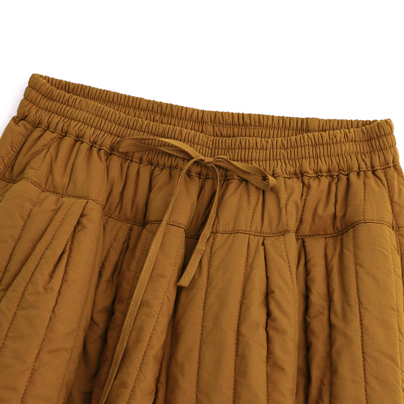 Pantaloni harem da donna in cotone con tasche e design a tinta unita invernale Buddha Stones - image 29