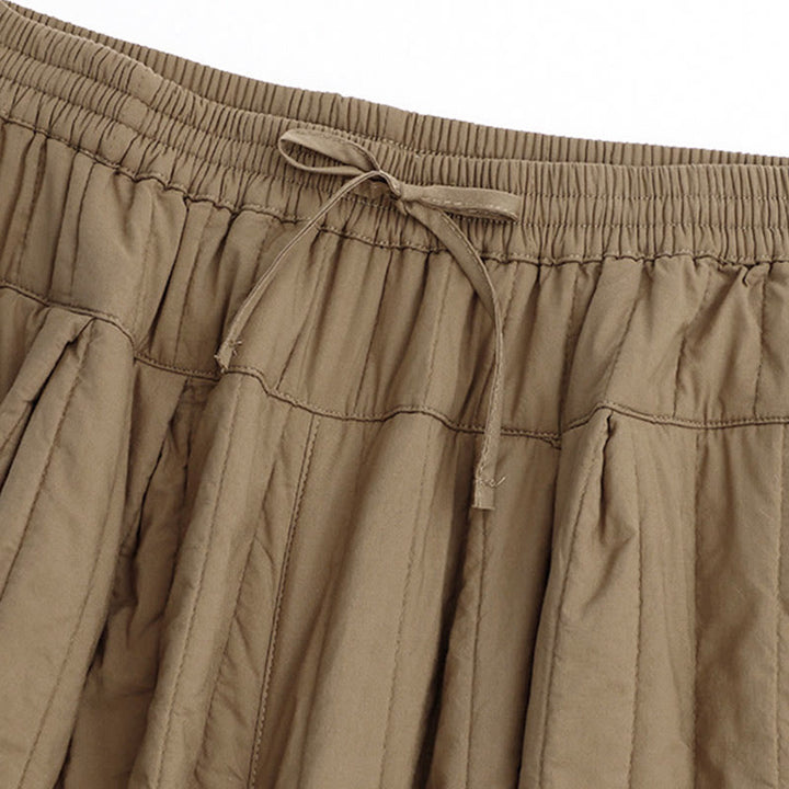 Pantaloni harem da donna in cotone con tasche e design a tinta unita invernale Buddha Stones - image 2