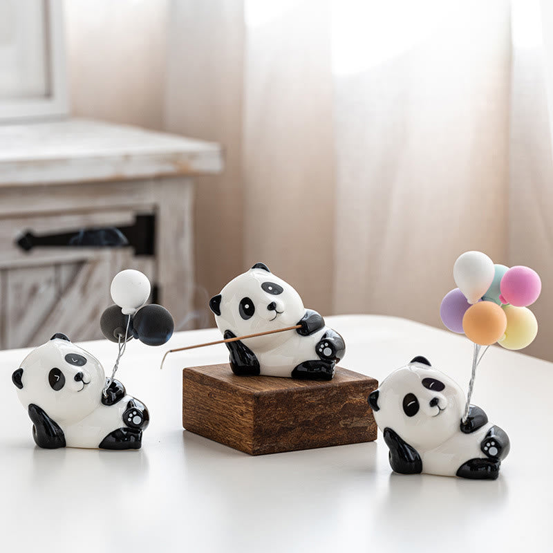 Bruciatore di incenso decorativo per la casa a forma di panda, Buddha Stones - image 11