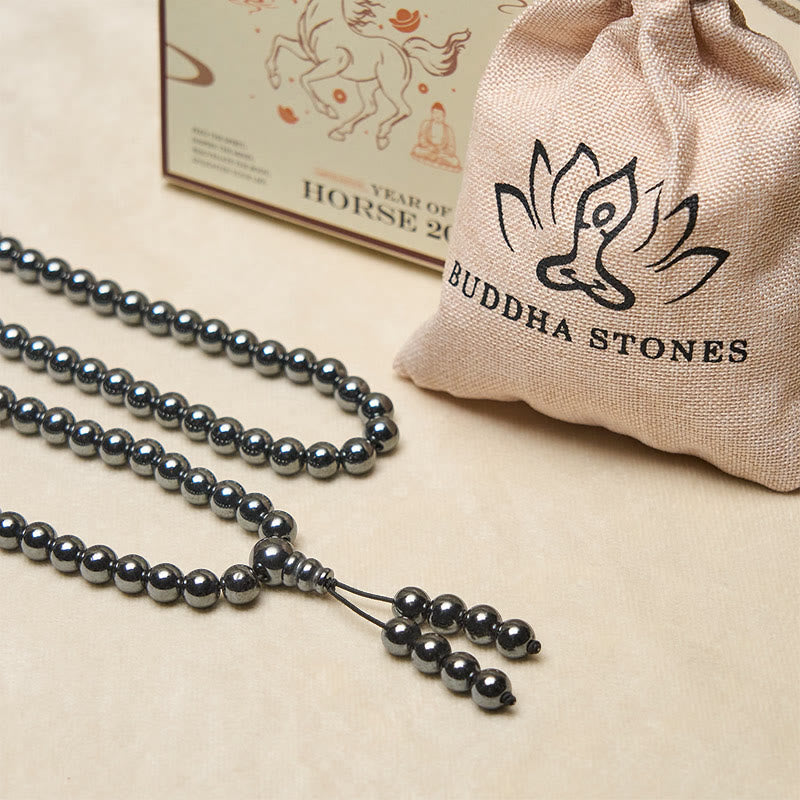 Buddha Stones Mala con 108 perle Terahertz Focus Clarity - image 5