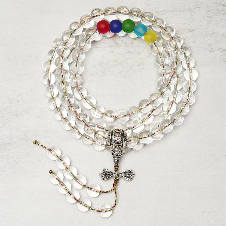 Buddha Stones Vajra Charm Liuli 108 Perle Potere Spirituale Forza Mala - Liuli - image 0