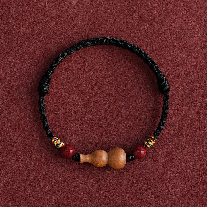 Braccialetto regolabile per la fortuna e la ricchezza, in corda di legno di pesca Buddha Stones - Corda nera (circonferenza del polso: 15-19 cm) - image 13