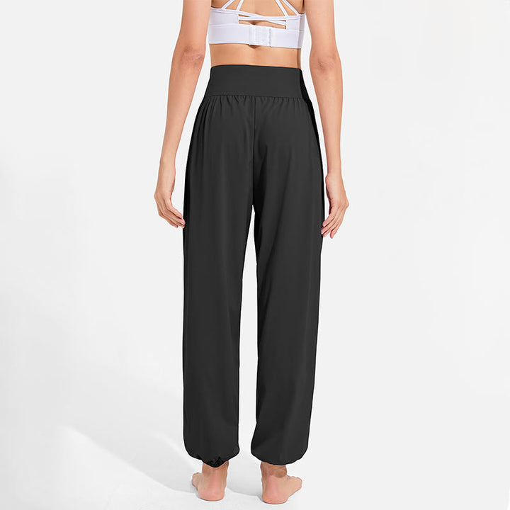 Pantaloni harem da donna con coulisse elasticizzata e motivo Buddha Stones, ideali per sport, yoga e ginnastica, con tasche. - image 7