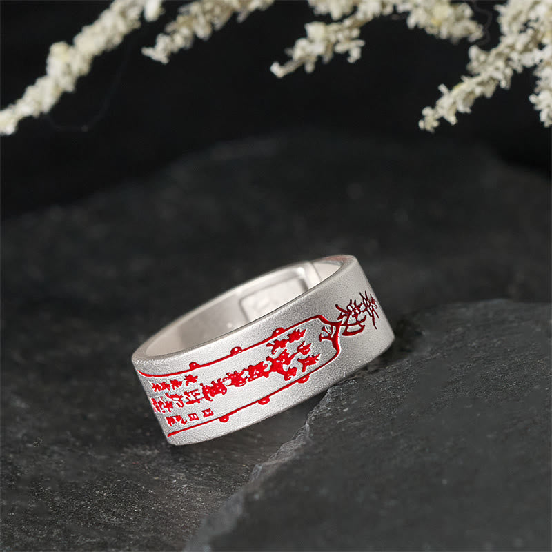 Anello regolabile con scritta in rame Buddha Stones - image 2