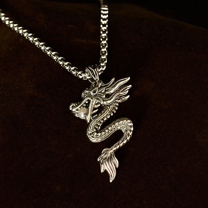 Collana con ciondolo in rame con Buddha Stones drago, simbolo di equilibrio e fortuna - image 7