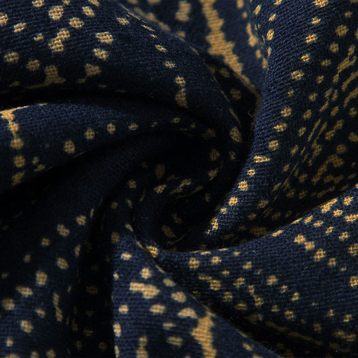 Kimono da uomo con motivo Buddha Stones, geometria, righe floreali, inchiostro di farfalla, apertura frontale e maniche corte. Kimono - image 9