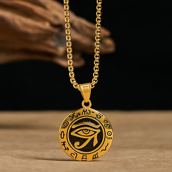 Collana con ciondolo in acciaio al titanio e Buddha Stones contro il malocchio - image 8