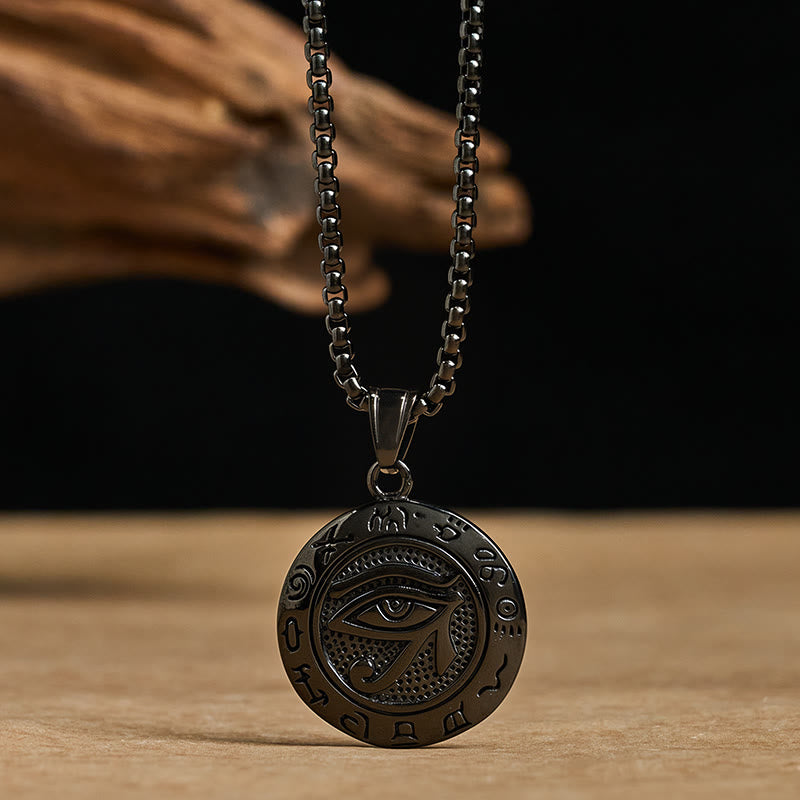 Collana con ciondolo in acciaio al titanio e Buddha Stones contro il malocchio - image 13