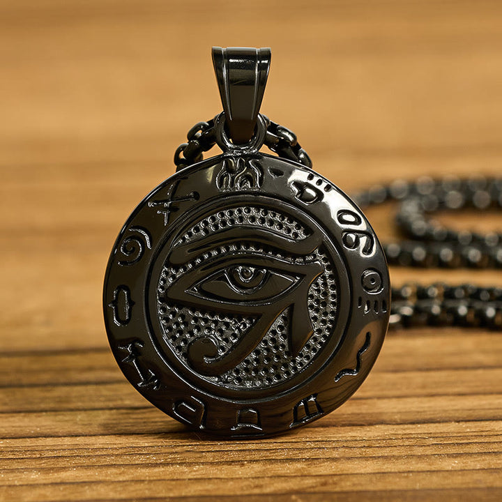 Collana con ciondolo in acciaio al titanio e Buddha Stones contro il malocchio - image 14