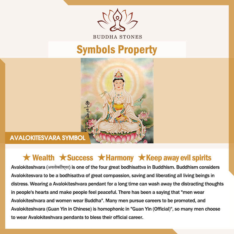 Buddha Stones Collana con ciondolo ricchezza Kwan Yin Avalokitesvara Zakiram in rame - image 26