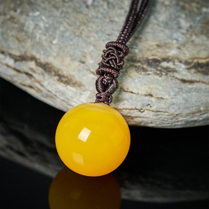 Buddha Stones Collana con pendente Balance in ametista, agata gialla, agata varia, cristallo rosa, lazurite, lapislazzuli - image 4