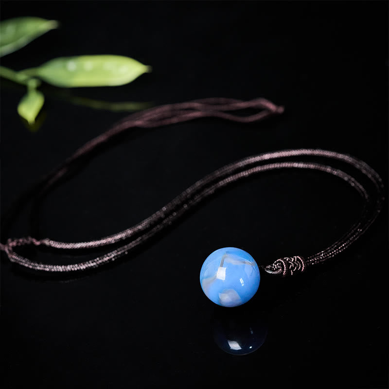 Buddha Stones Collana con pendente Balance in ametista, agata gialla, agata varia, cristallo rosa, lazurite, lapislazzuli - image 17